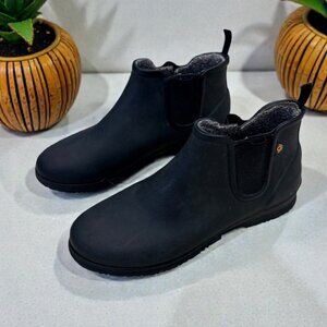 Bogs Sweetpea Black Waterproof Winter Ankle Boots Women's Size 9